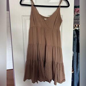 Aeropostale Beige Babydoll Dress in Size Small